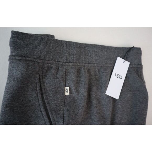 UGG 1103582 Men's Sz Large Charcoal Heather Fleece Hank Jogger Pants - Picture 7 of 11